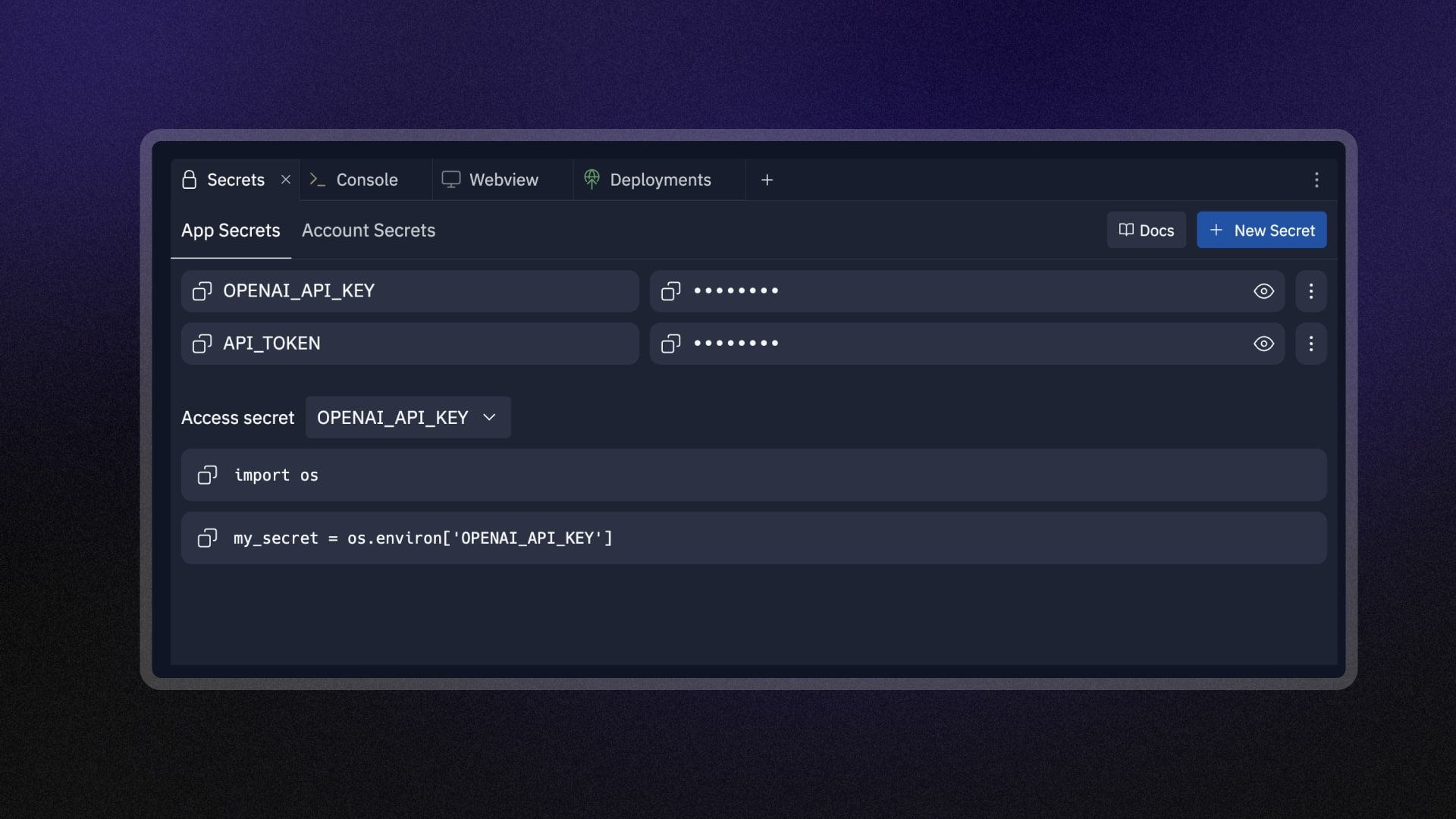 Deploy with Security & Control