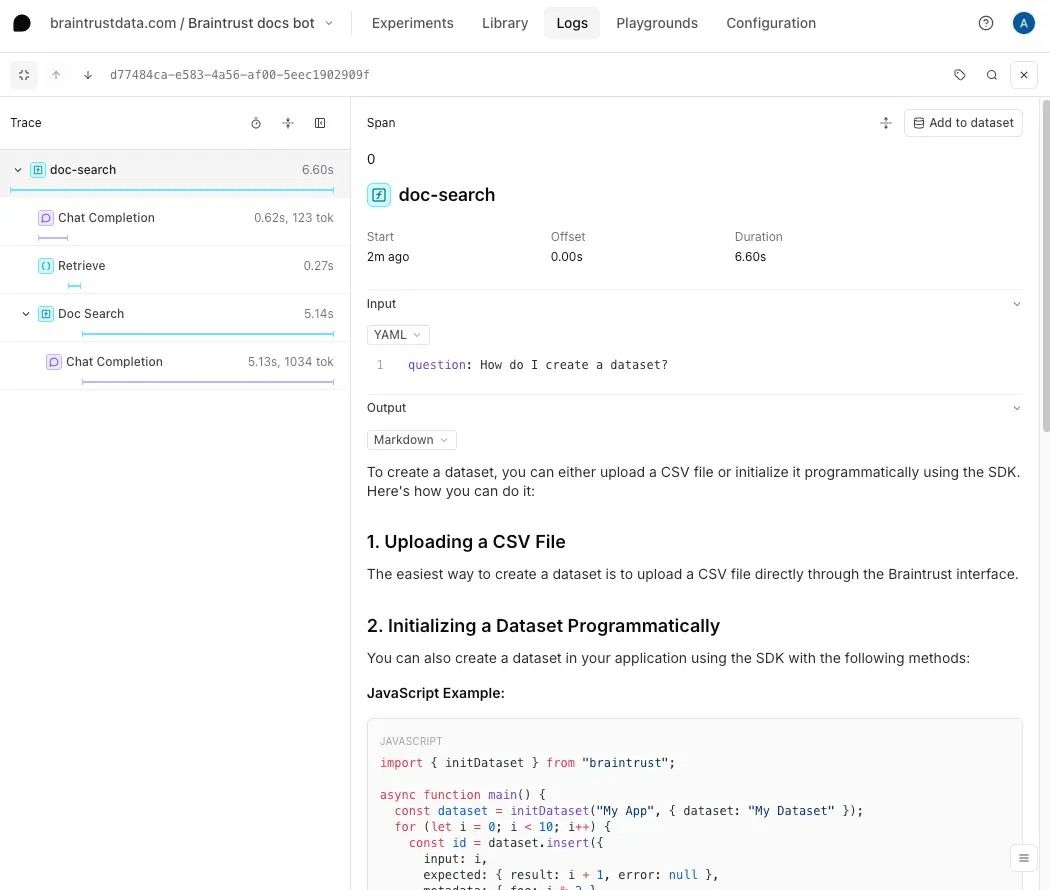 Braintrust doc-search