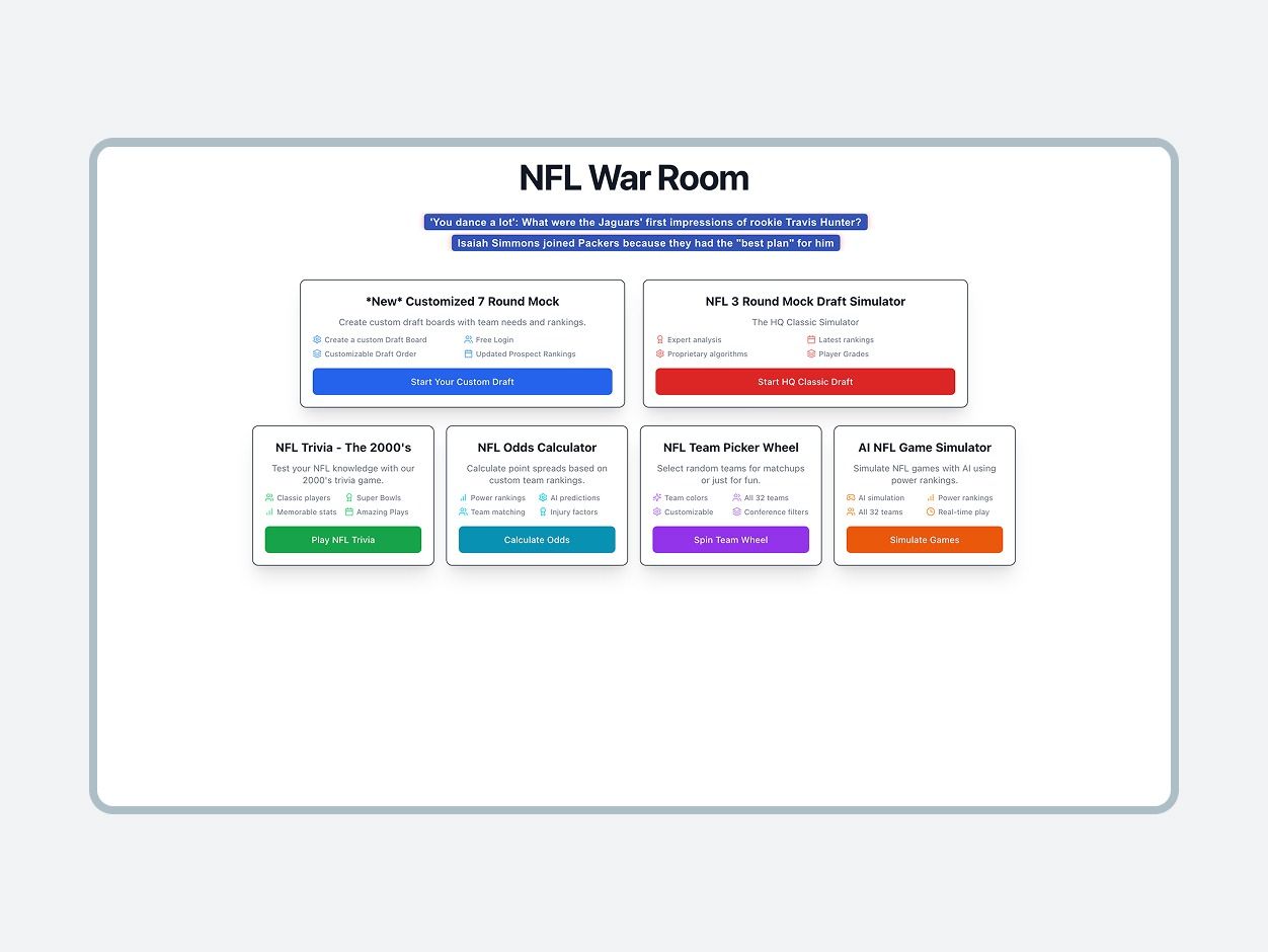 NFL War Room