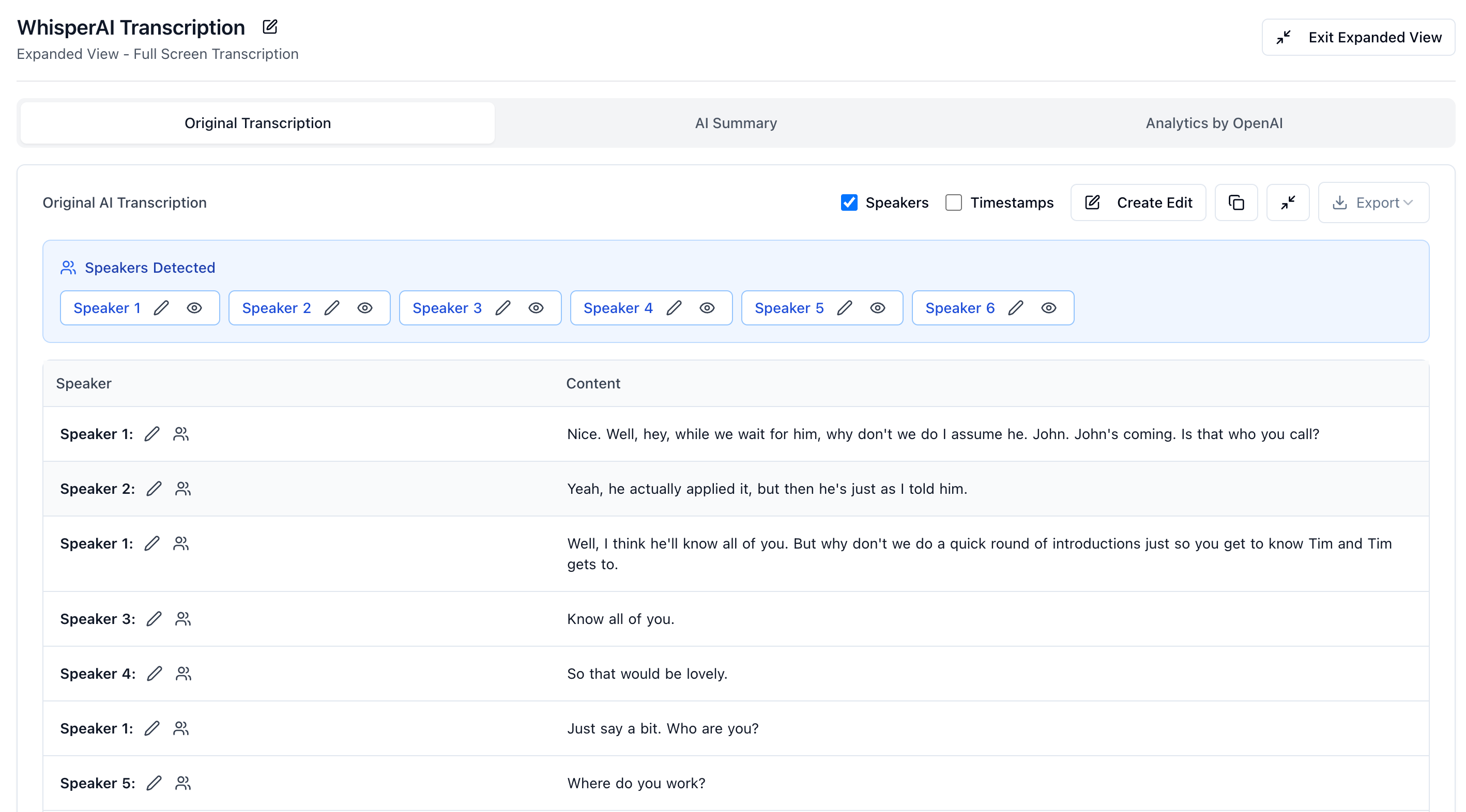 transcription sample