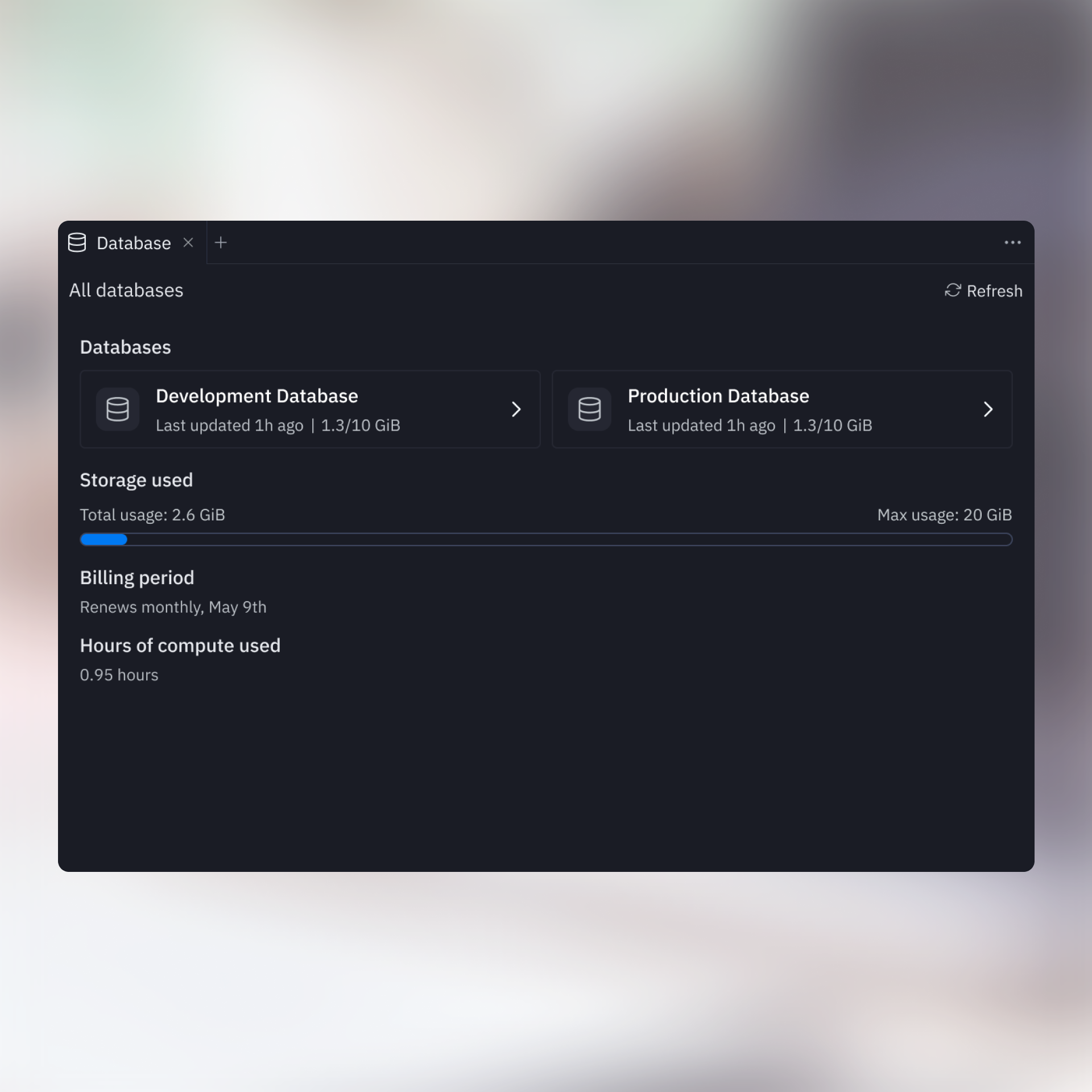 Development Database