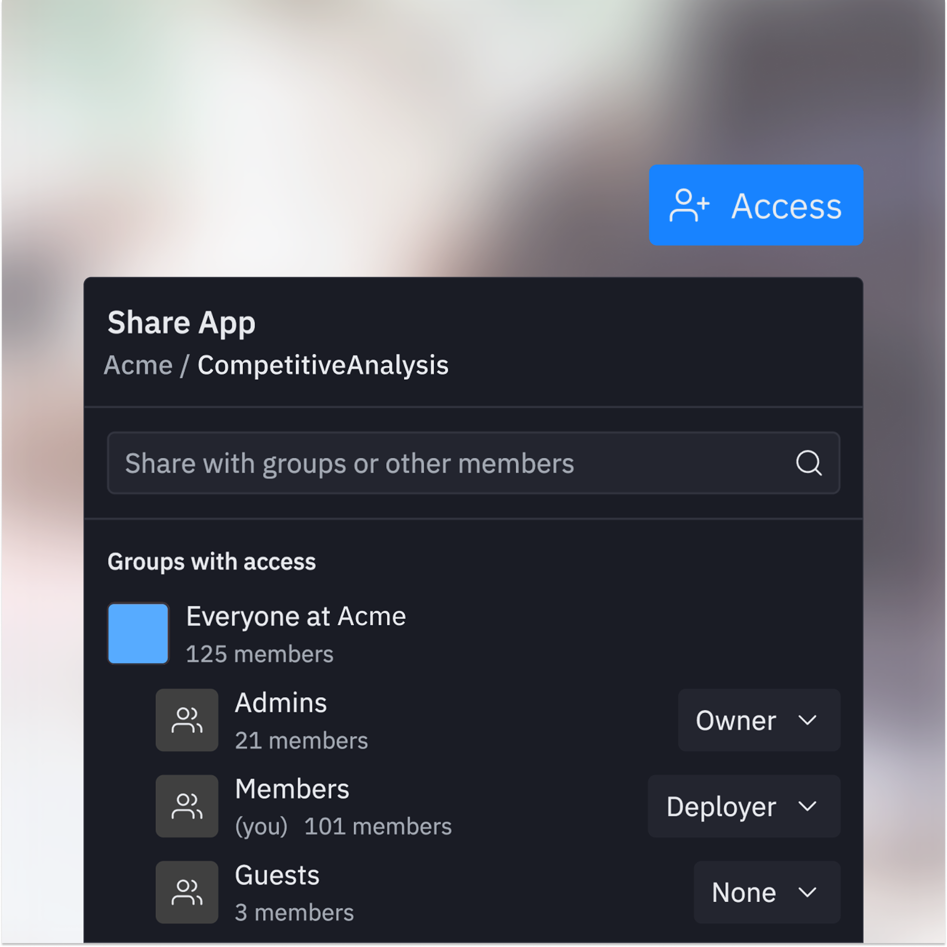 Centralized Controls