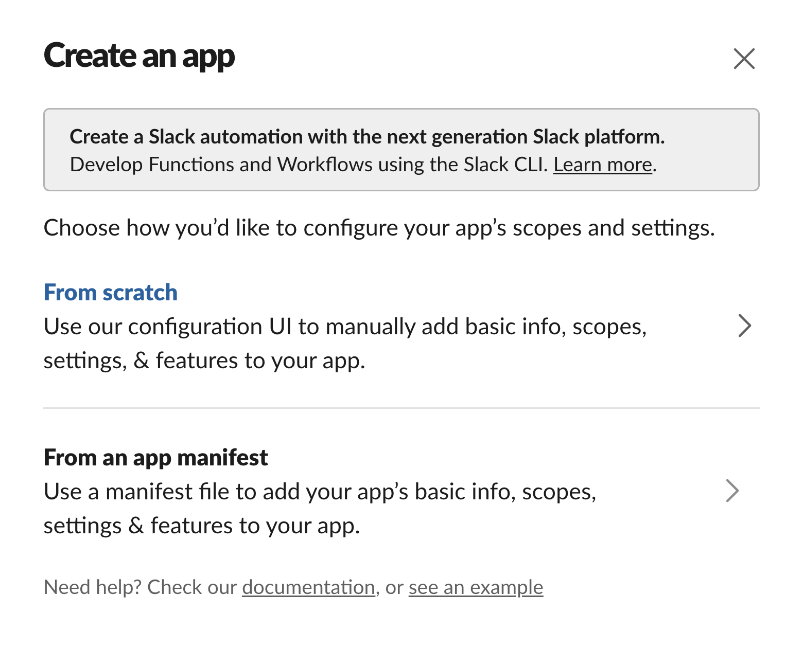 Use the app manifest file